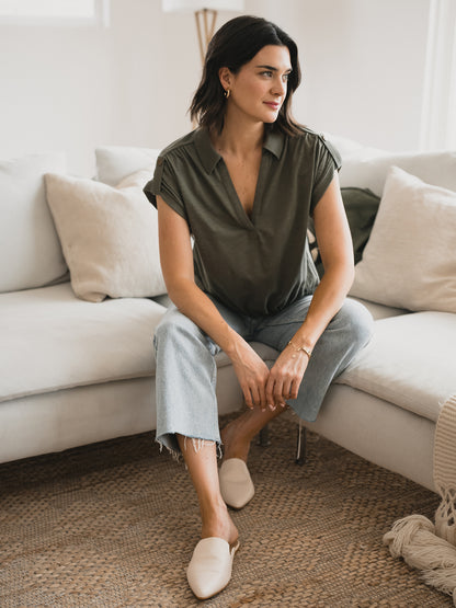Slub Tab Sleeve Popover