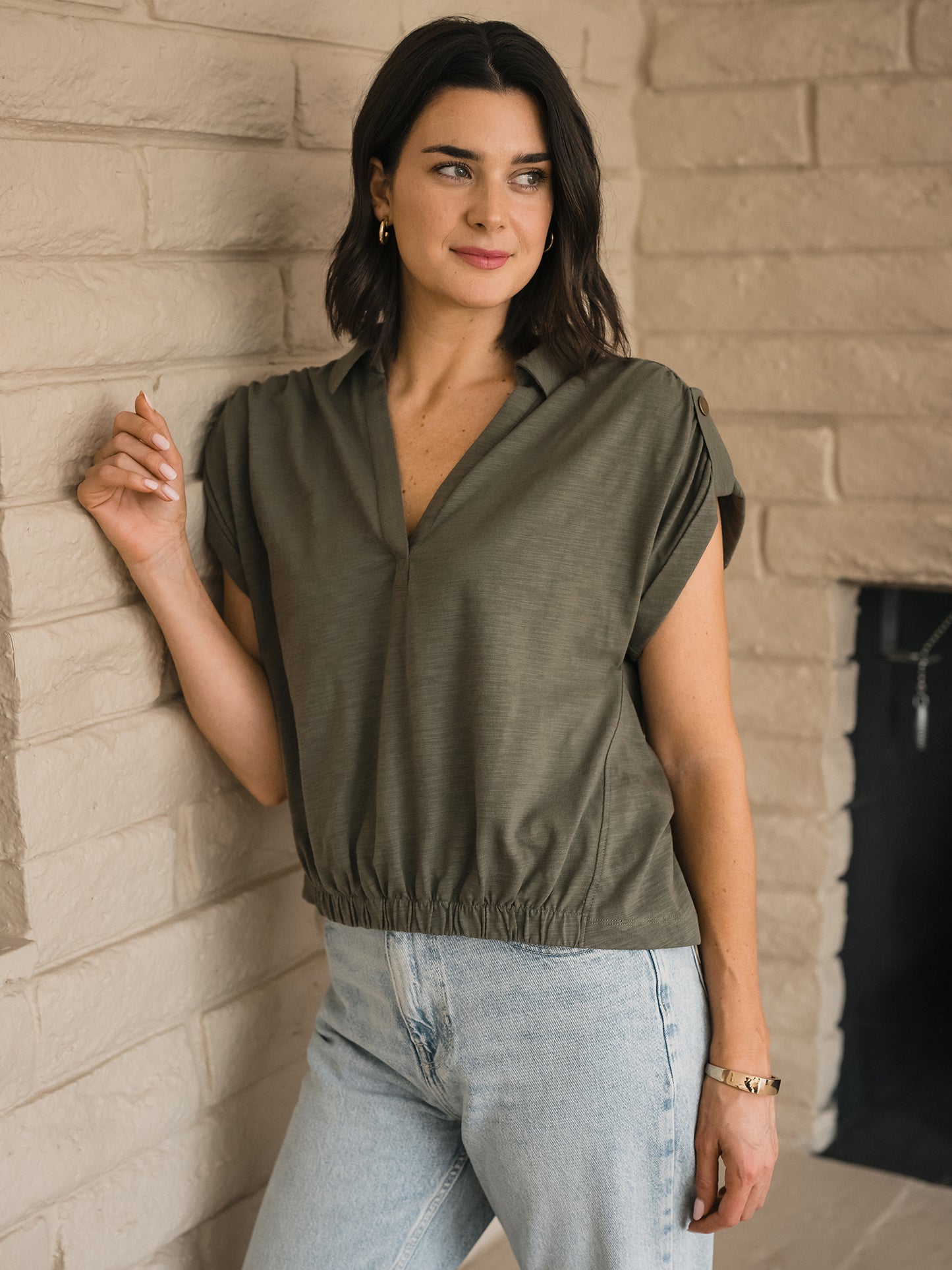 Slub Tab Sleeve Popover