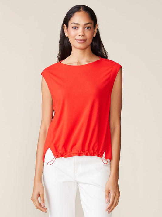 Fine Rib Bungee Muscle Tee