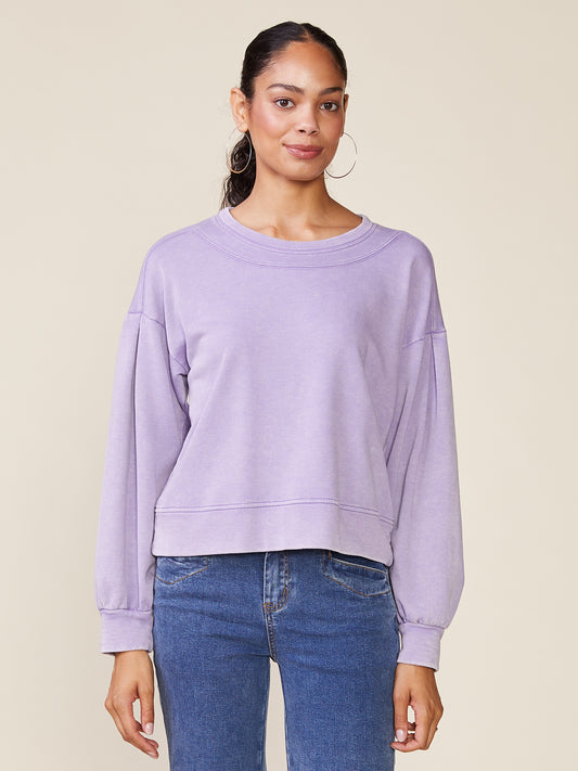 Drop Shoulder Washed French Terry Pullover