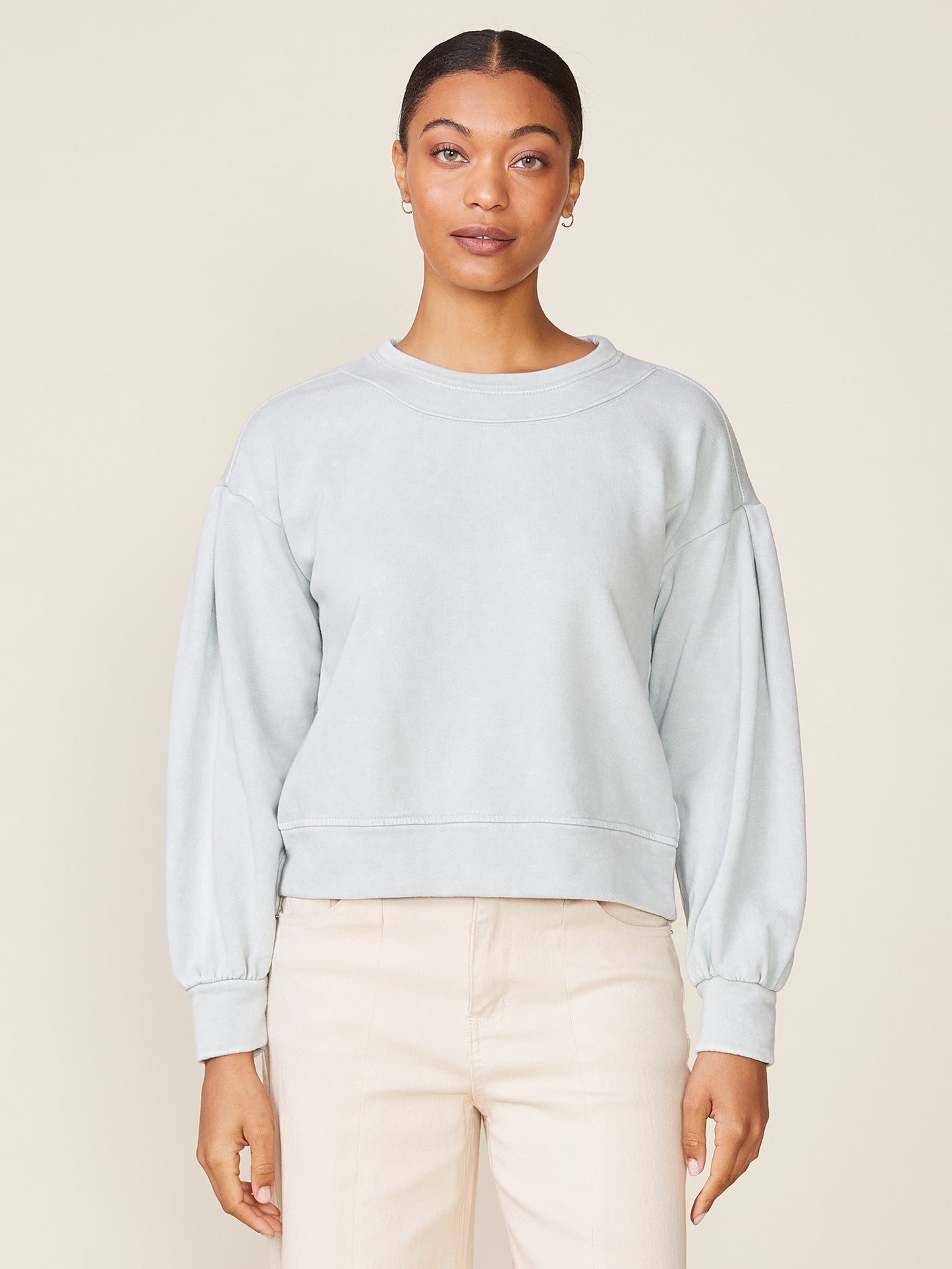 Drop Shoulder Washed French Terry Pullover