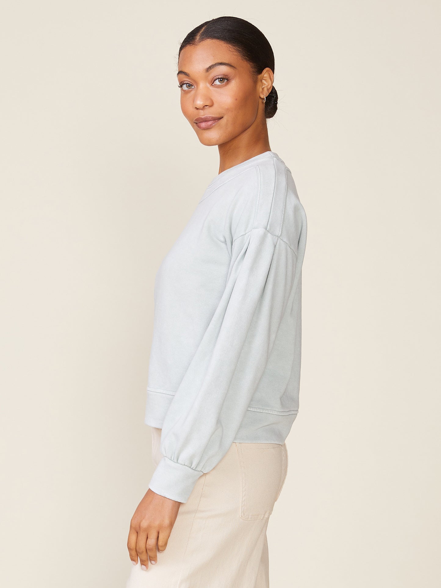 Drop Shoulder Washed French Terry Pullover