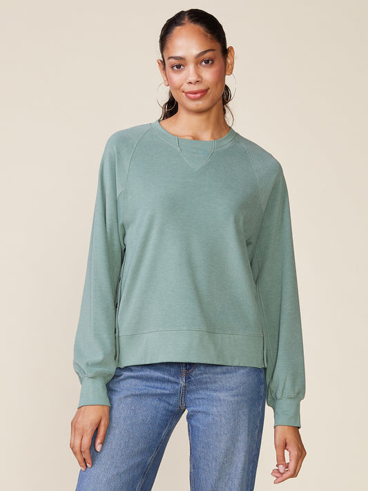 Raglan Duet Pullover with Side Snaps