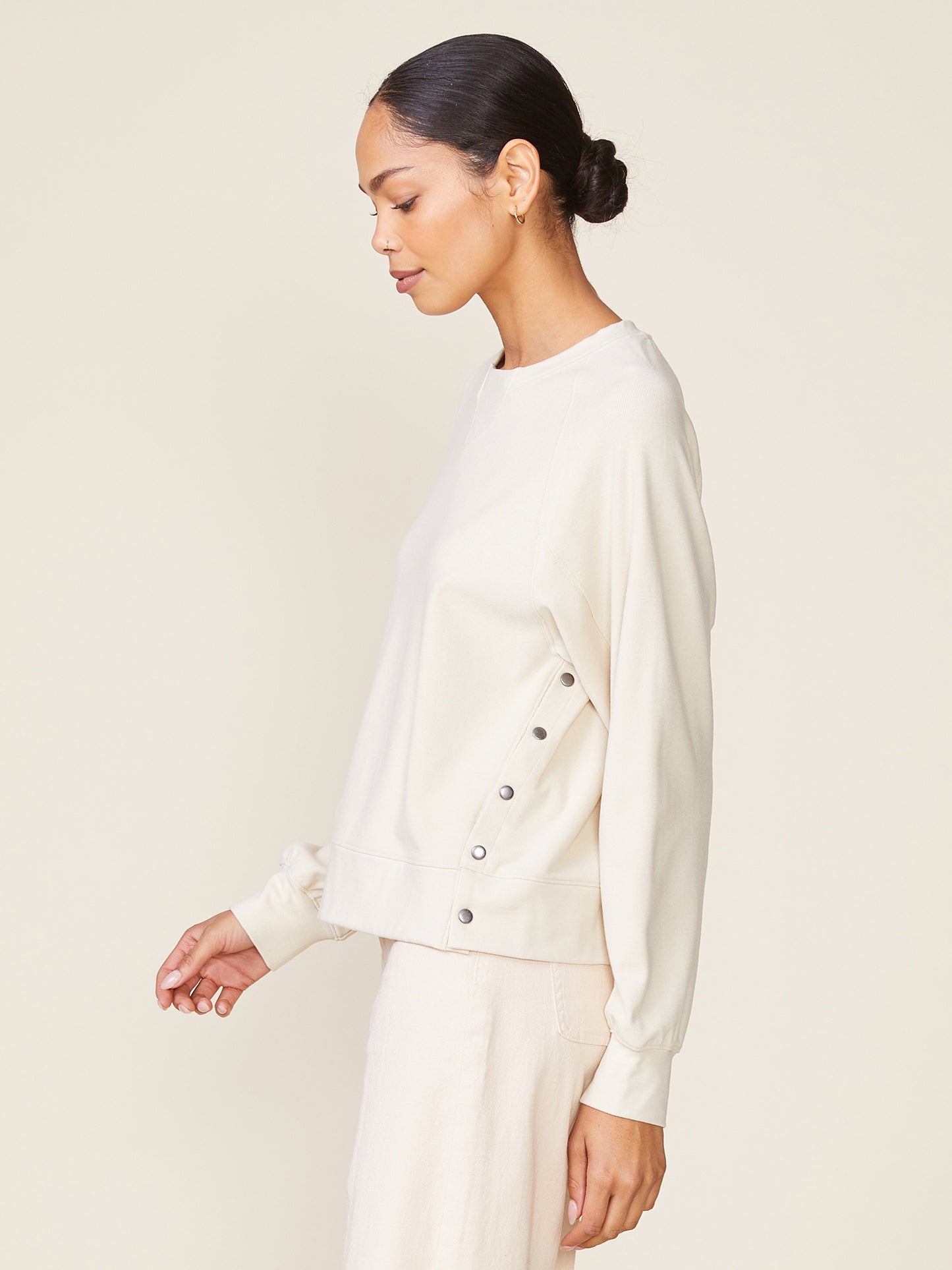 Raglan Duet Pullover with Side Snaps