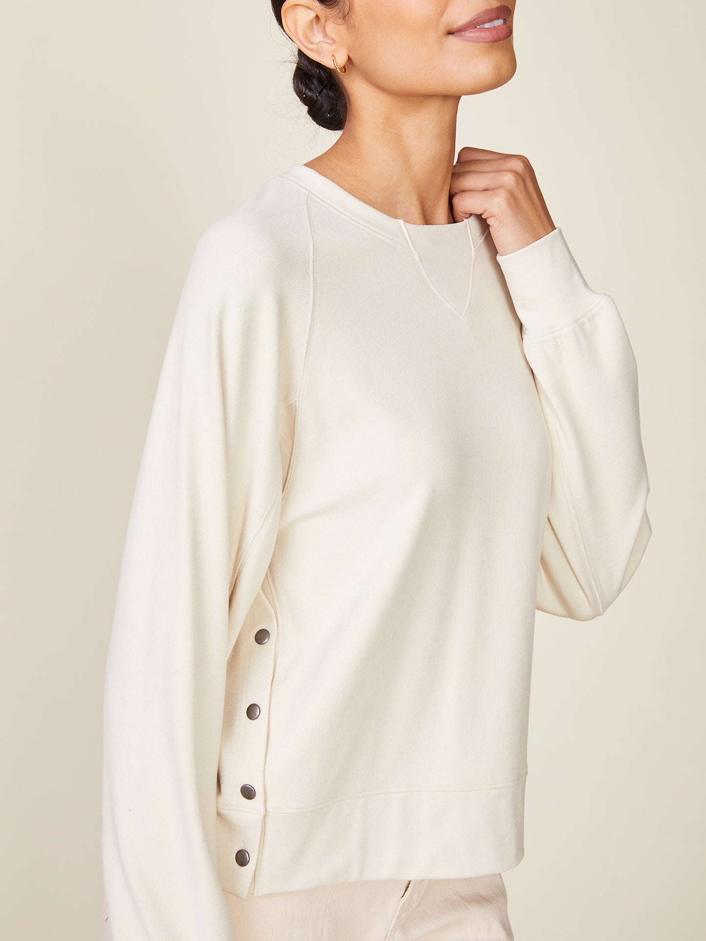 Raglan Duet Pullover with Side Snaps