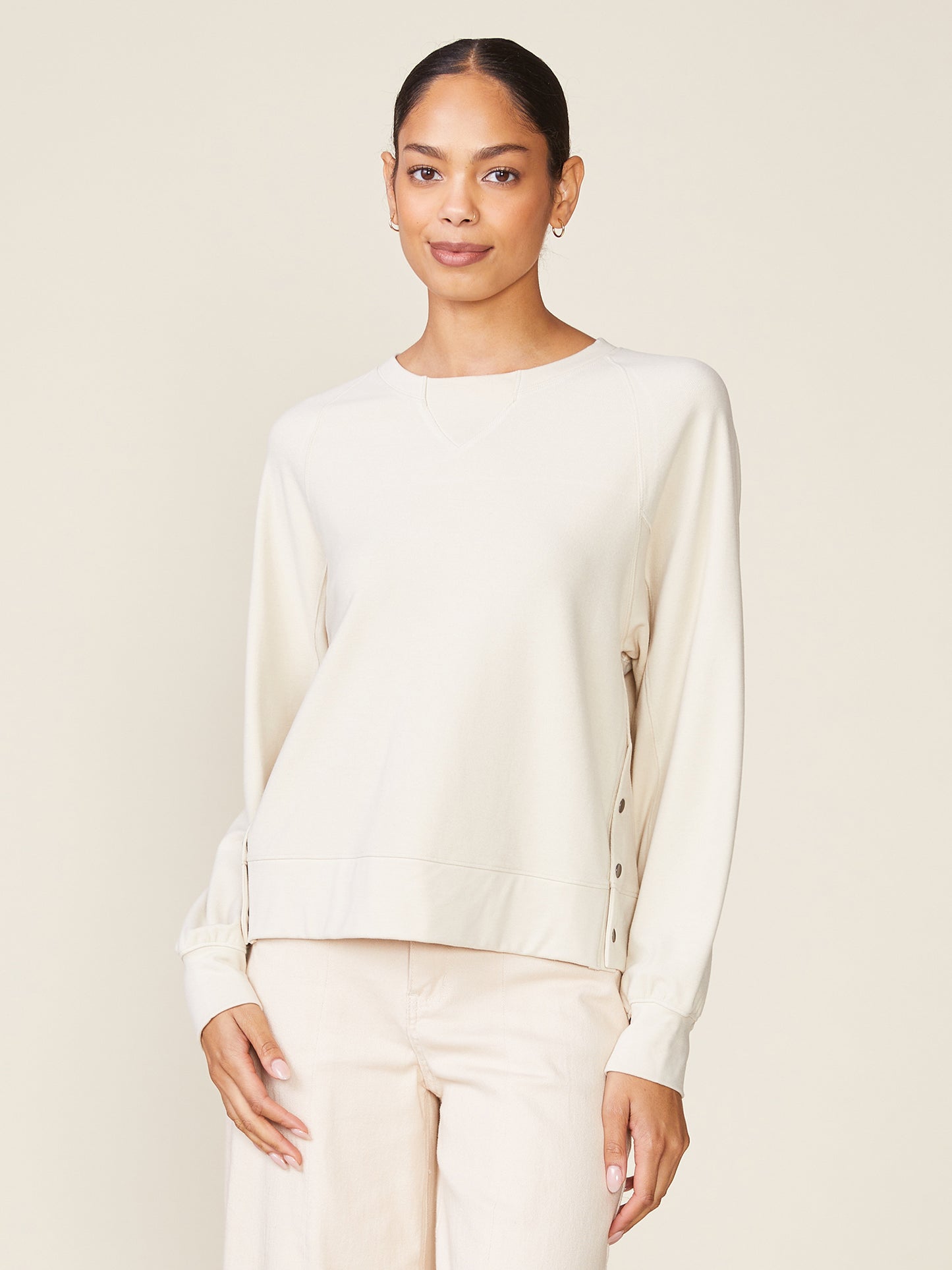 Raglan Duet Pullover with Side Snaps