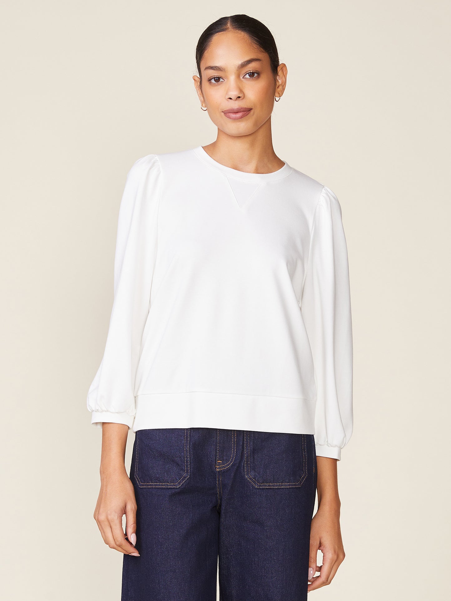 Mercury 3/4 Sleeve Ponte Top