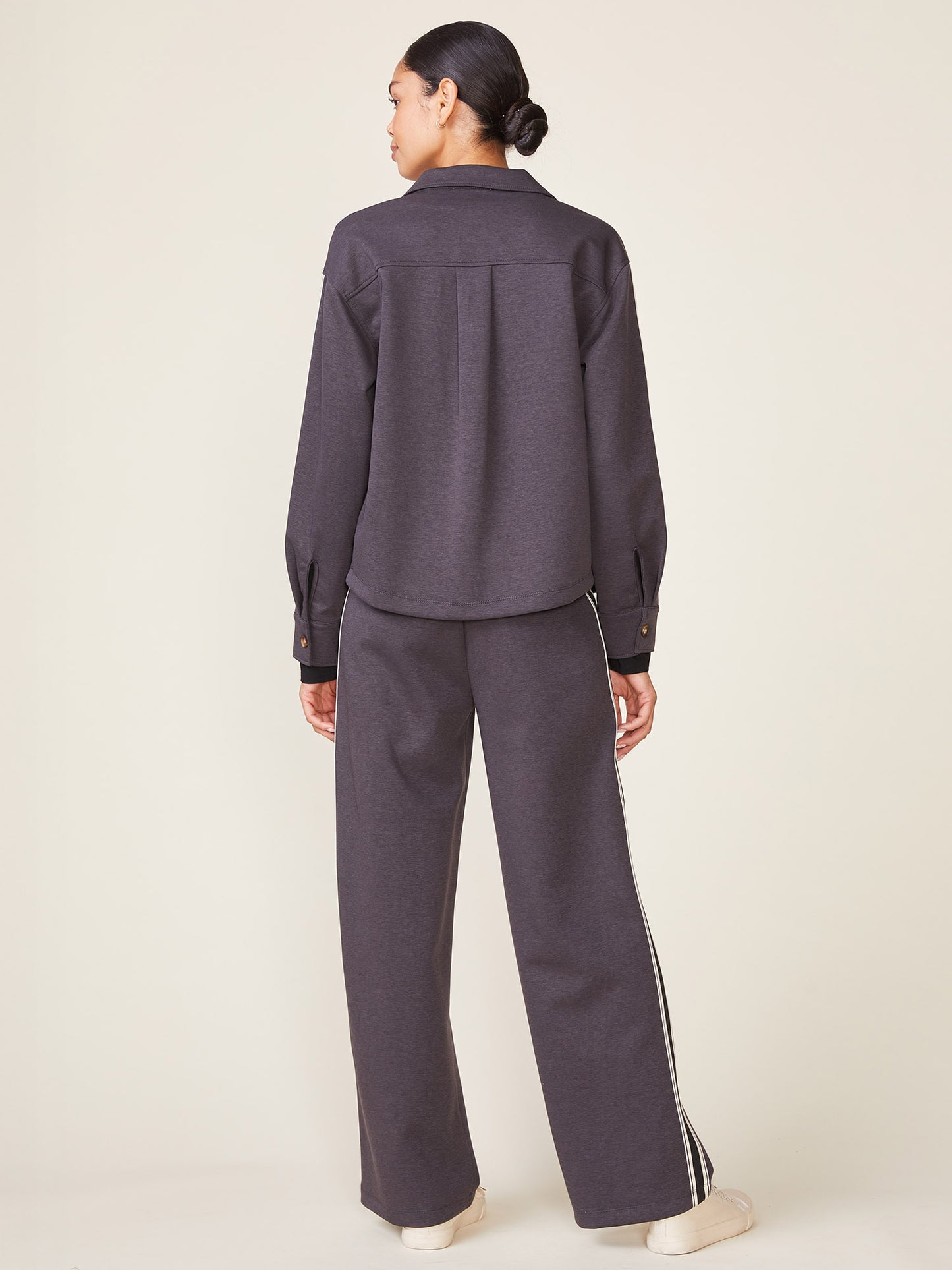 Fine Rib Scuba Straight Trousers