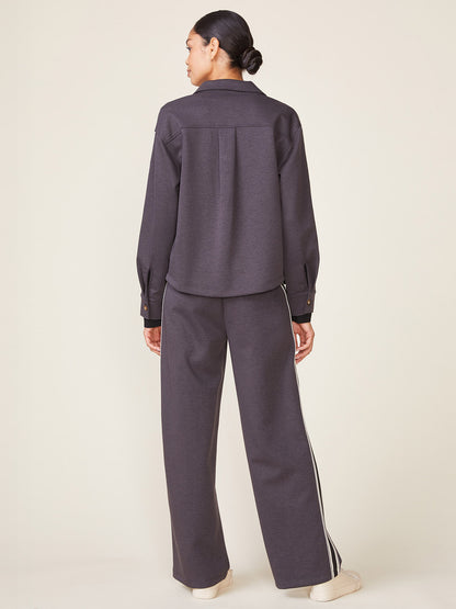 Fine Rib Scuba Straight Trousers
