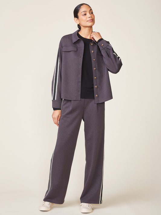 Fine Rib Scuba Straight Trousers