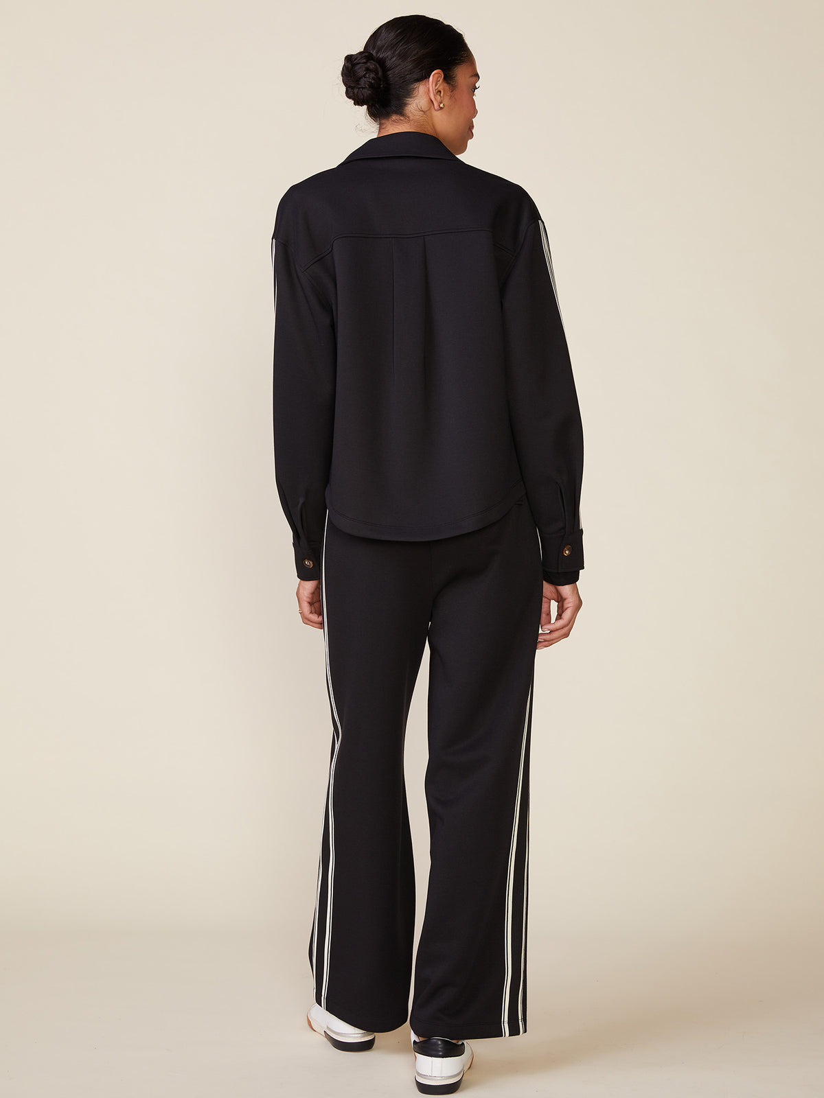 Fine Rib Scuba Straight Trousers