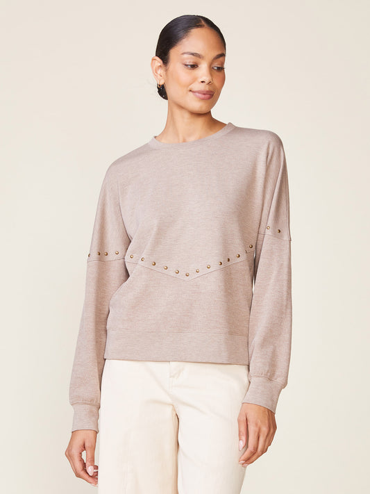 Studded Duet Pullover
