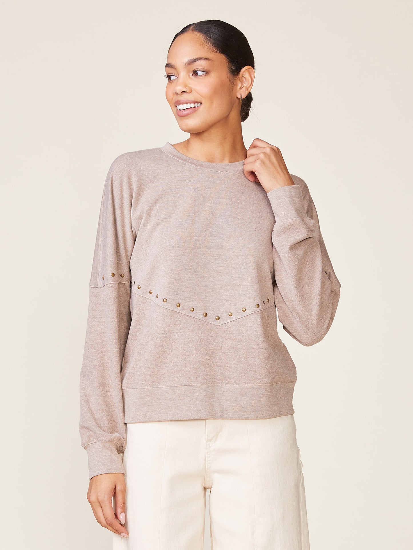 Studded Duet Pullover
