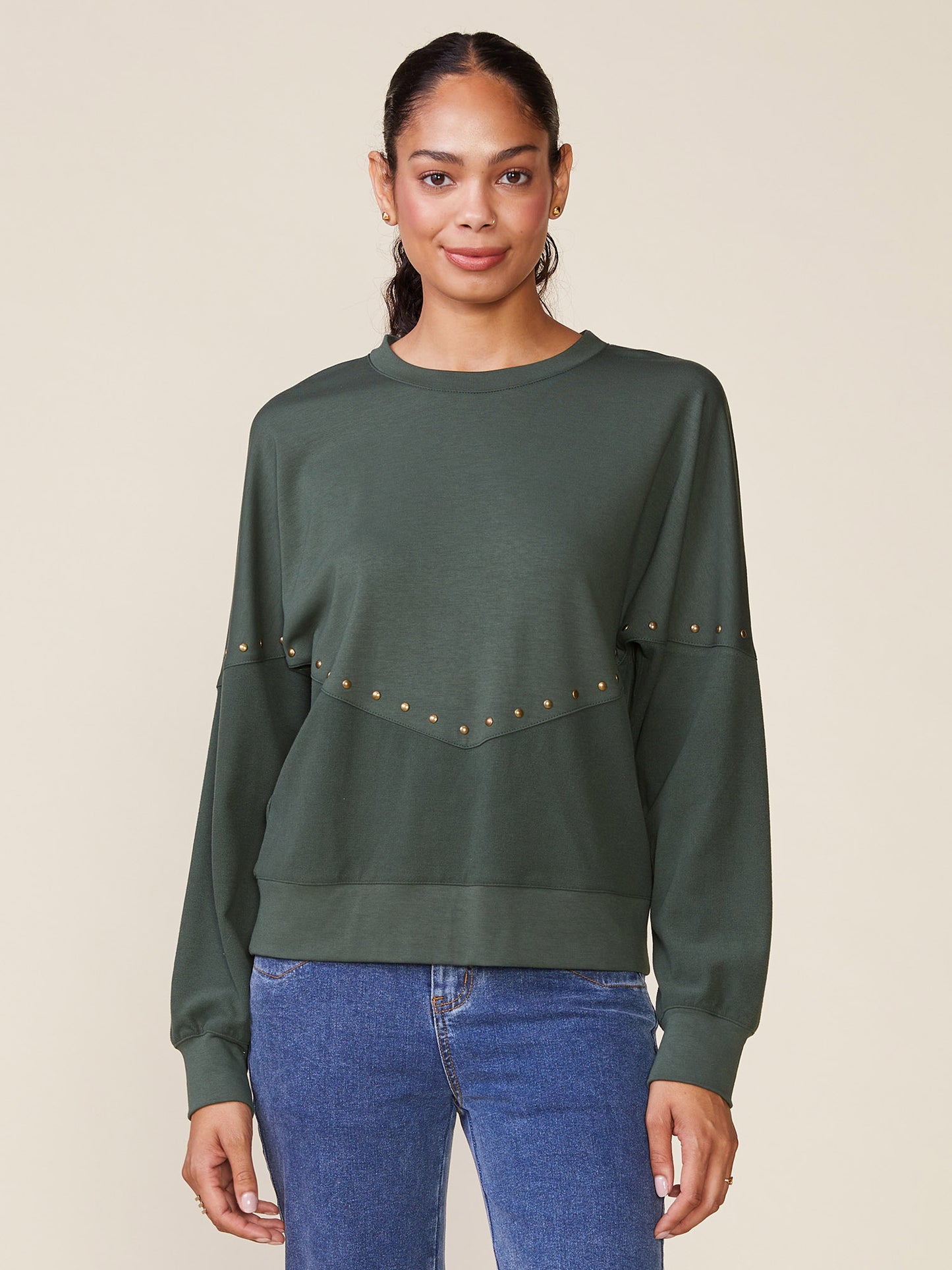 Studded Duet Pullover