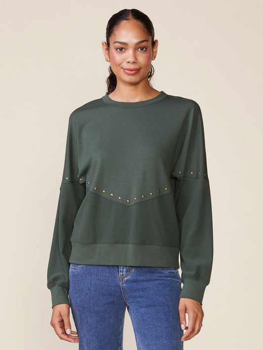 Studded Duet Pullover