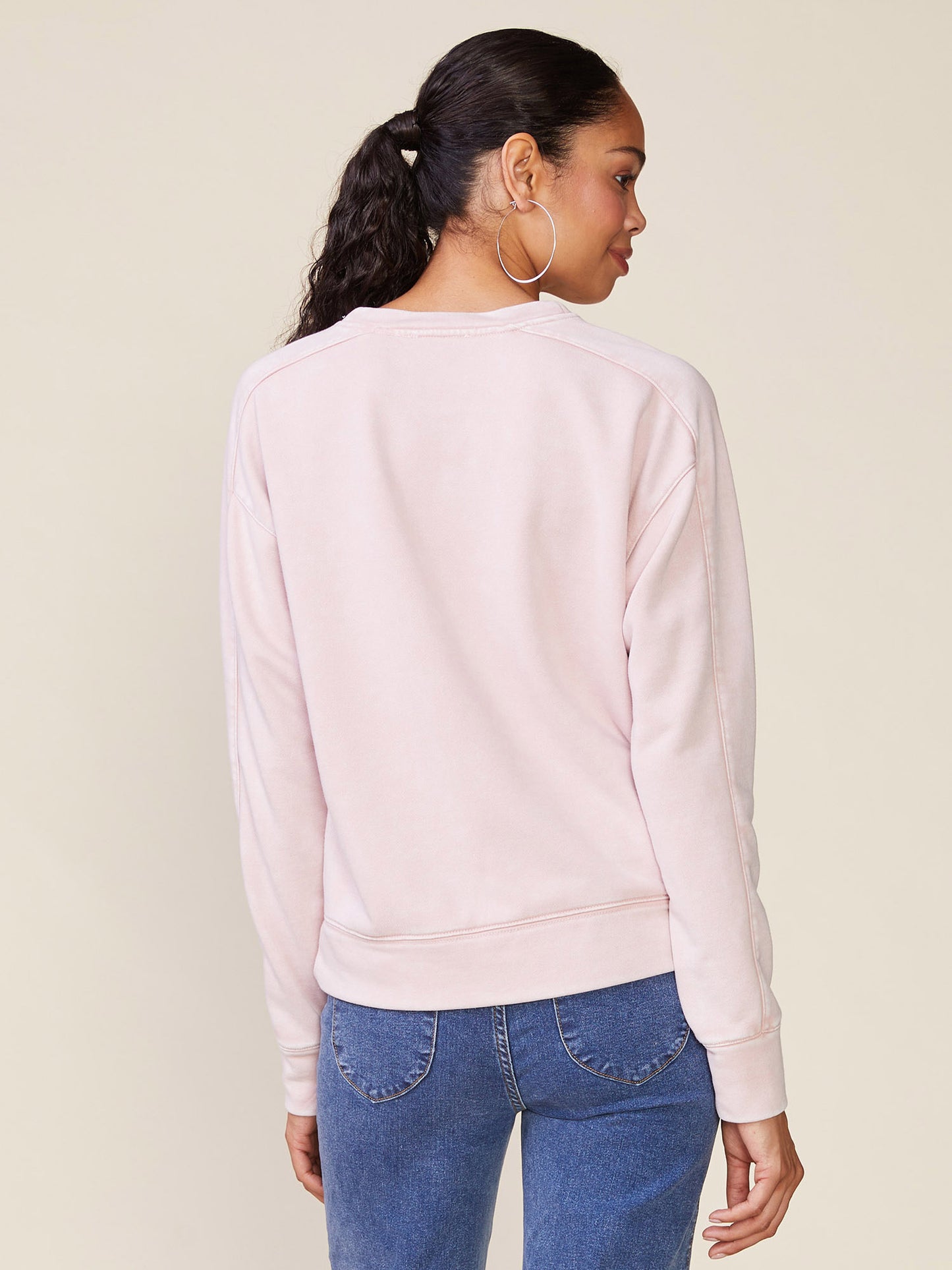 Washed Front Tuck Pullover