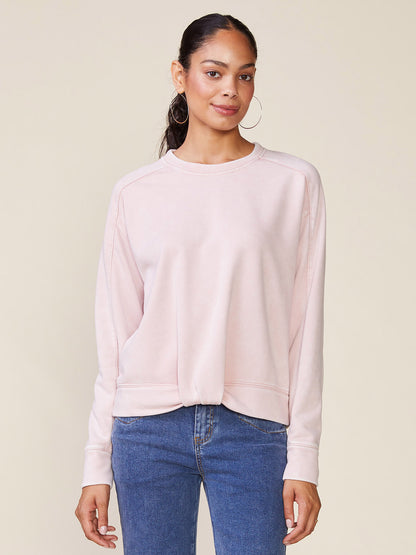 Washed Front Tuck Pullover