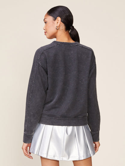 Washed Front Tuck Pullover
