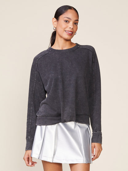 Washed Front Tuck Pullover