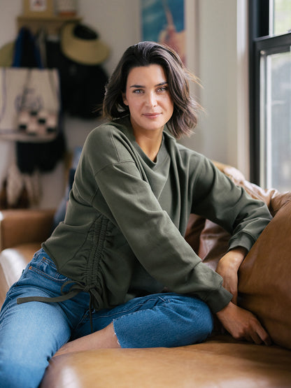 Unplugged Cinched Pullover