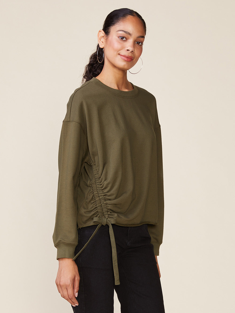 Unplugged Cinched Pullover