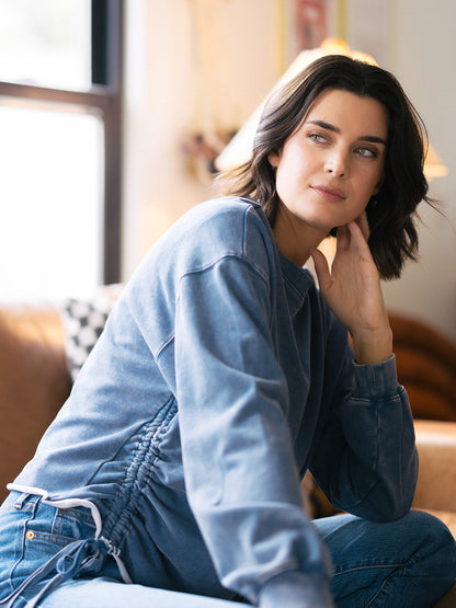 Unplugged Cinched Pullover