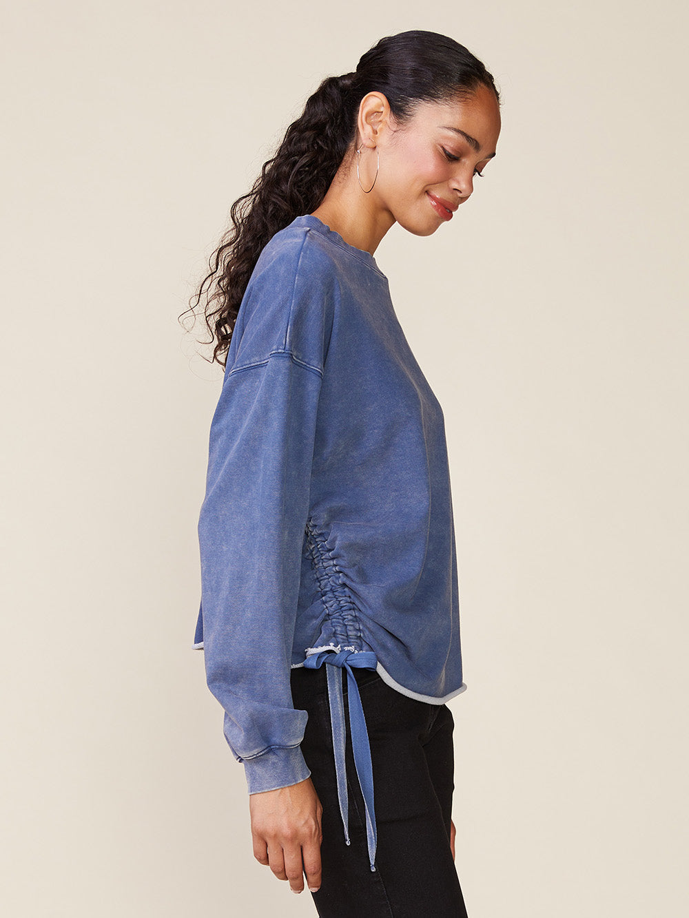 Unplugged Cinched Pullover