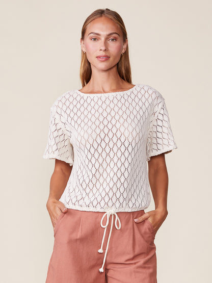 Crochet Boat Neck Top