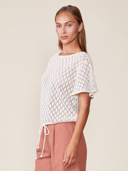 Crochet Boat Neck Top