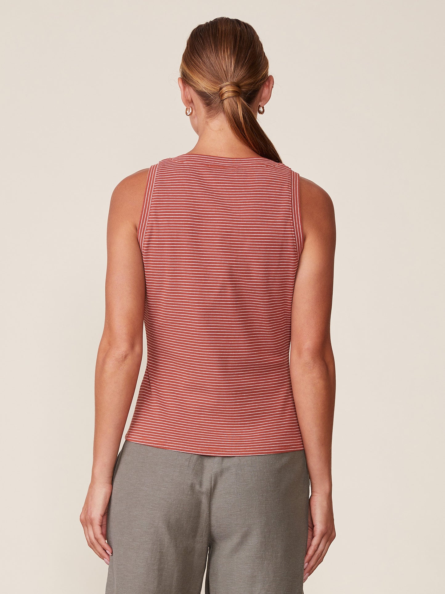 Stripe Rib Knit Tank