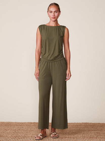 Sleeveless Side Ties Jersey Top