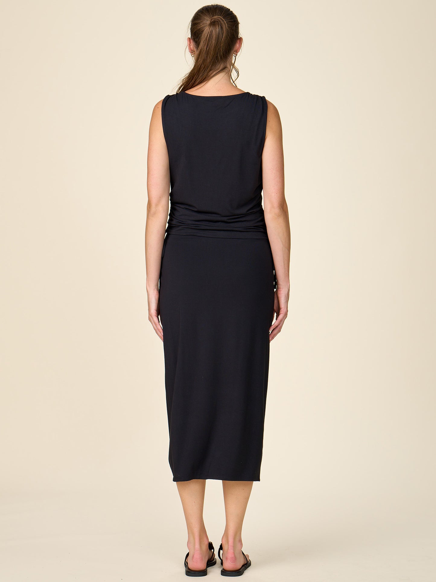 Legendary Knot Front Midi Skirt