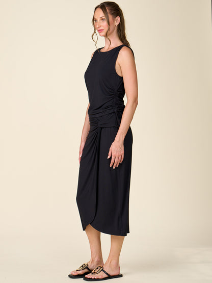 Legendary Knot Front Midi Skirt