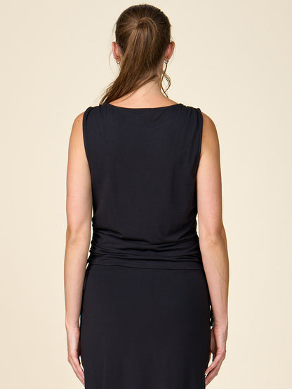 Sleeveless Side Ties Jersey Top