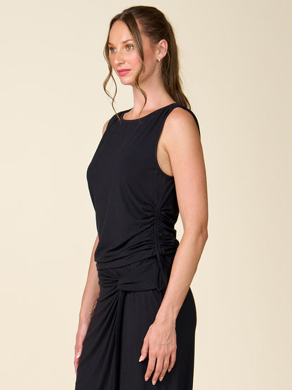 Sleeveless Side Ties Jersey Top