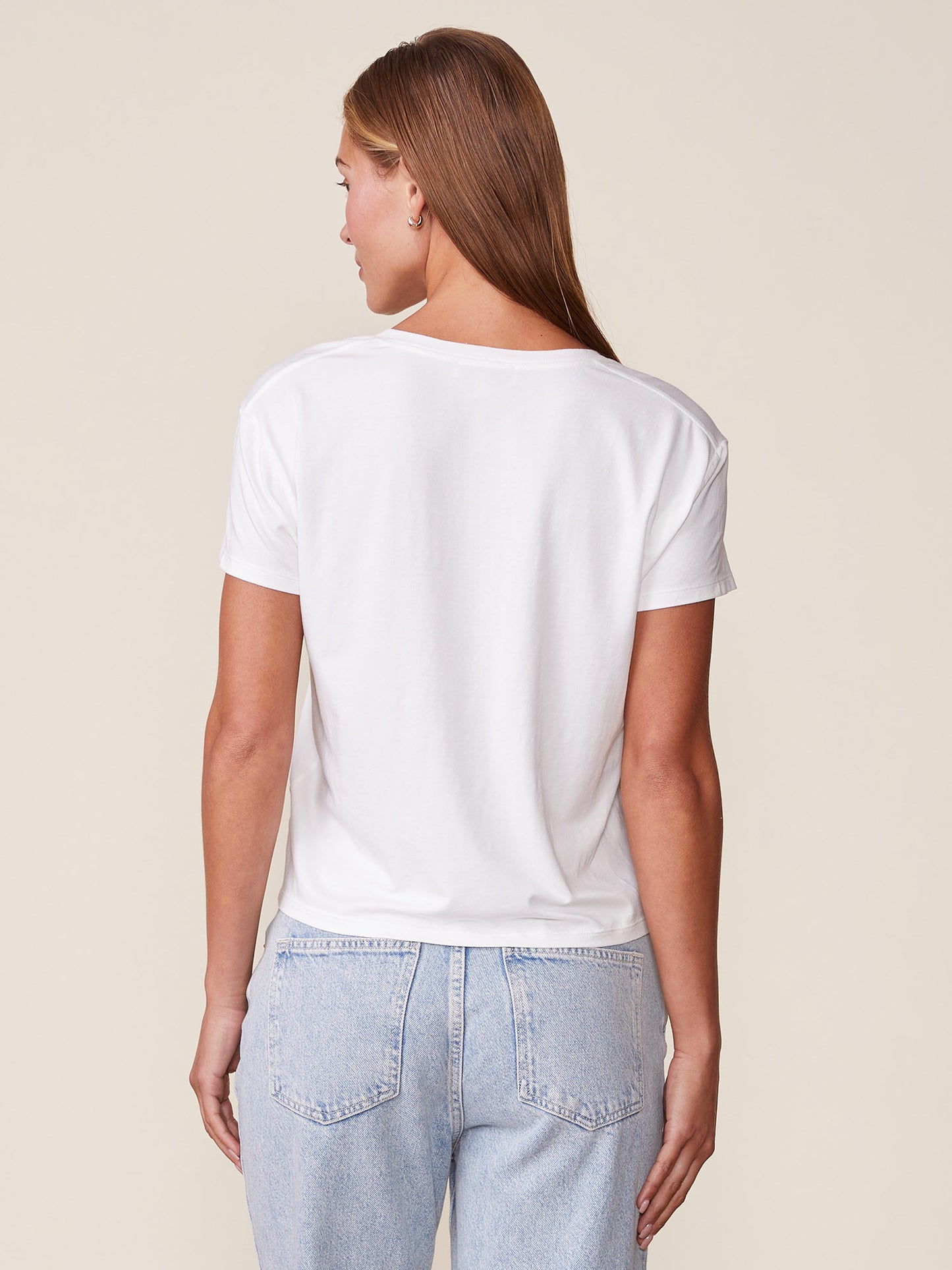 Supima Cotton V-neck Tee