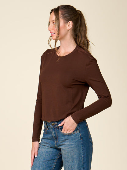 Long Sleeve Pima Cotton Tee