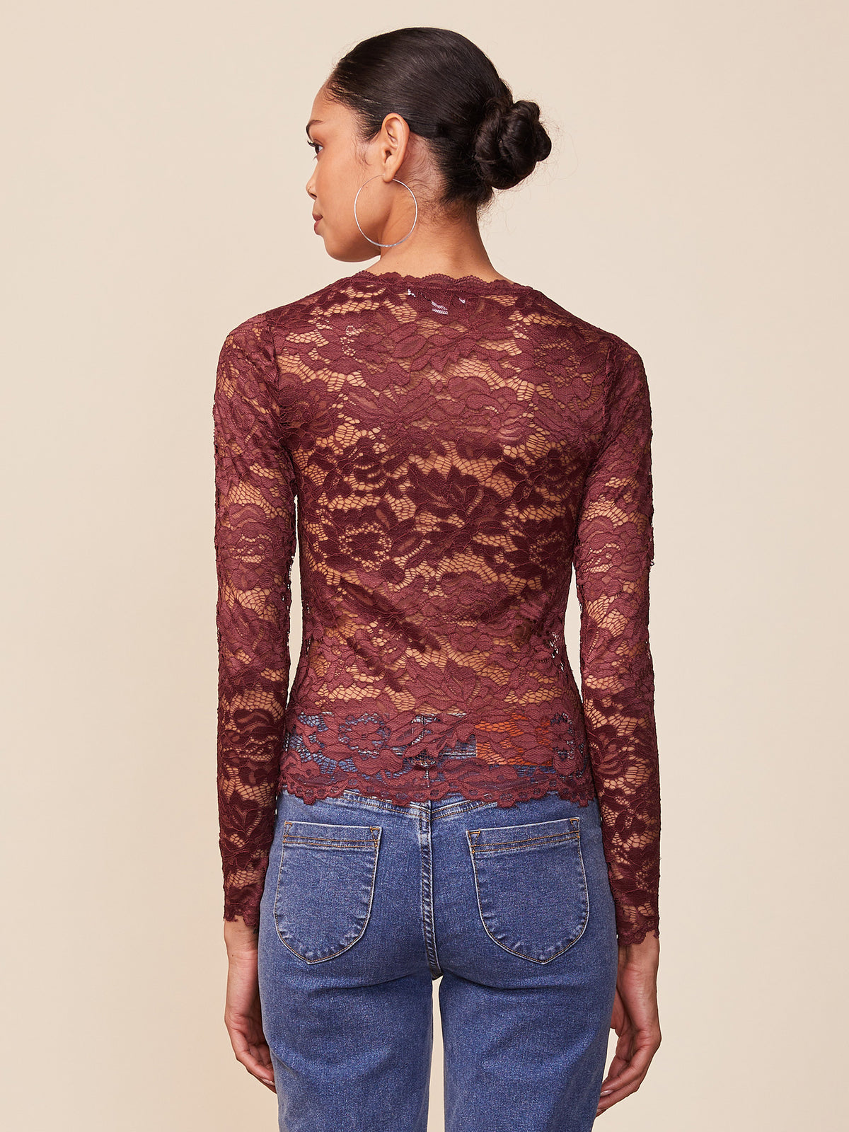 Long Sleeve Lace Top