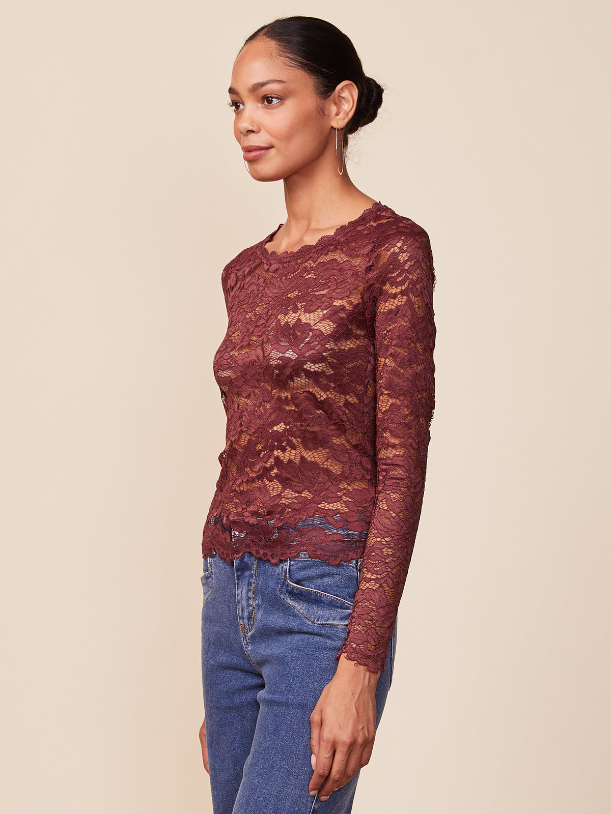 Long Sleeve Lace Top