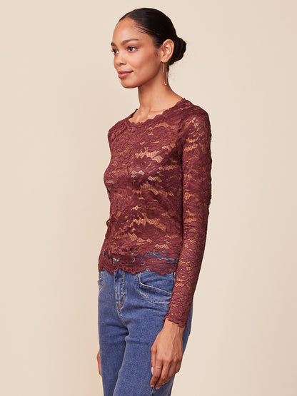 Long Sleeve Lace Top