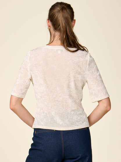 Velvet Mesh Tee