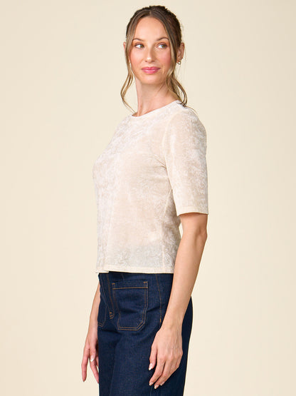 Velvet Mesh Tee