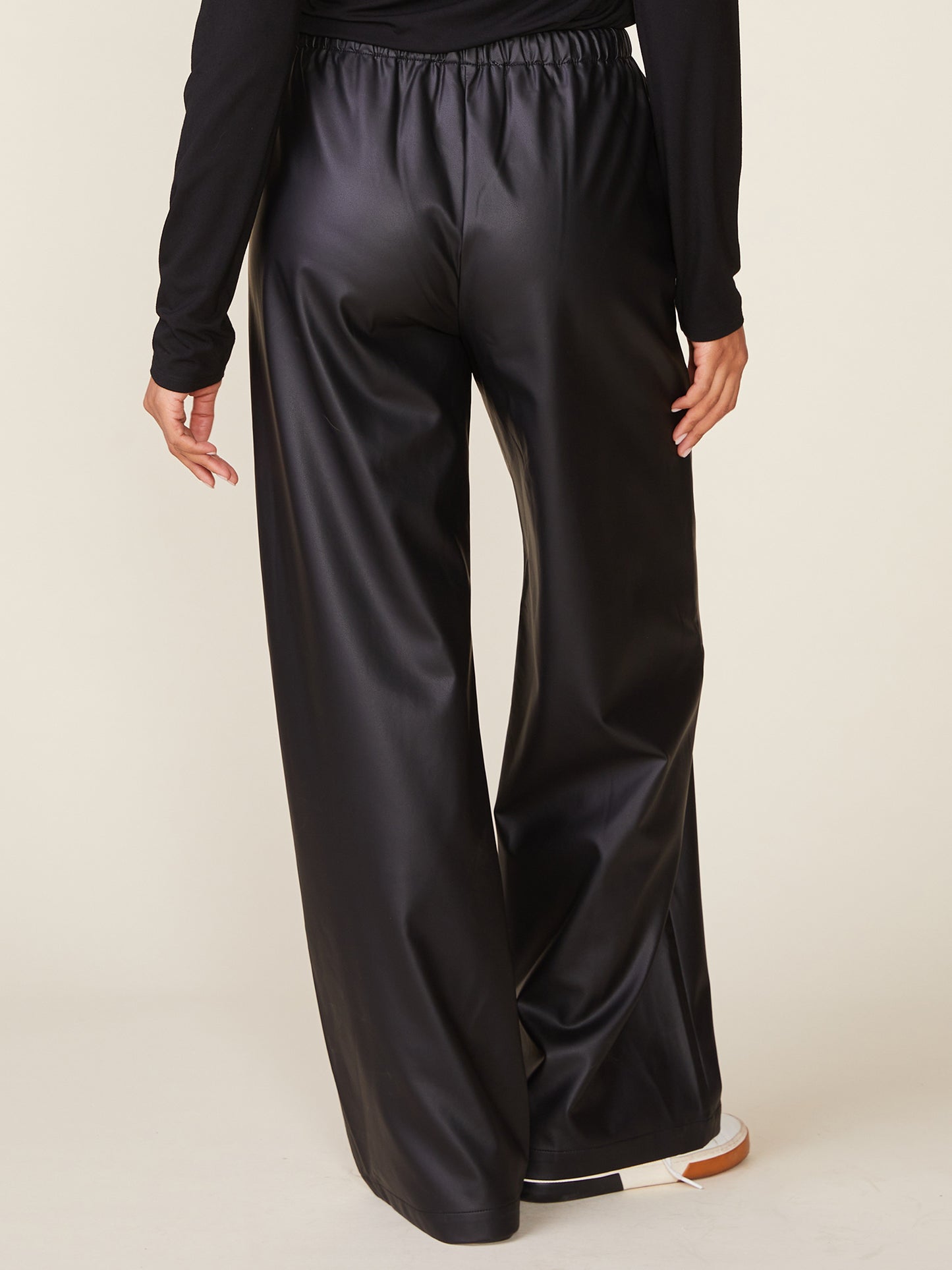 Vegan Leather Drawstring Pant