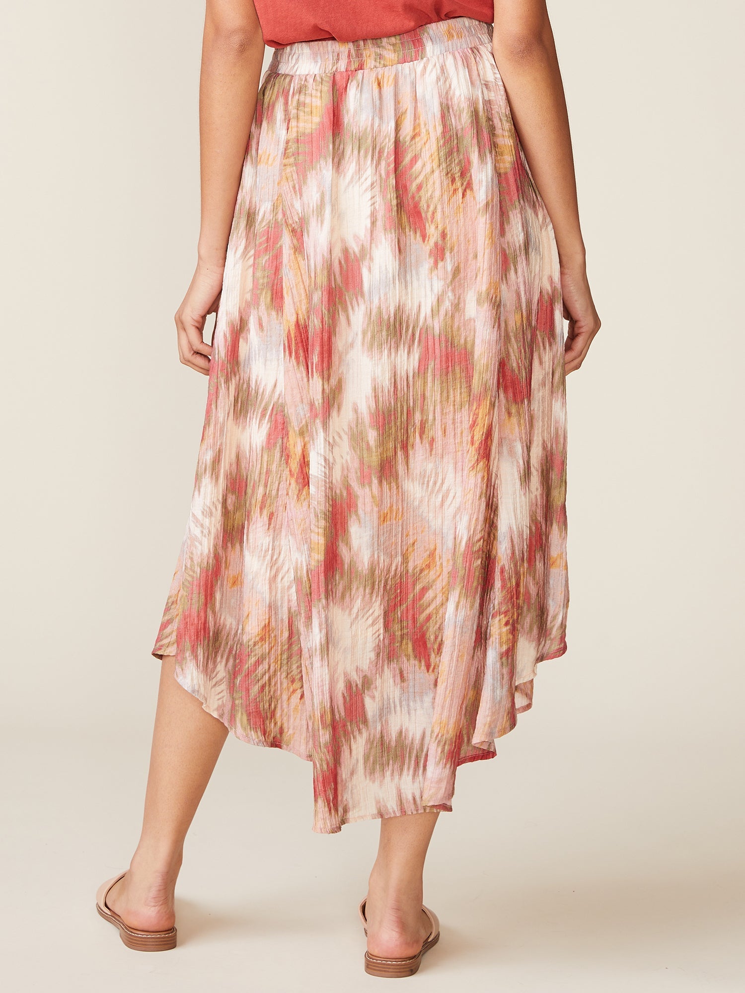 Textured Woven Drawstring Maxi