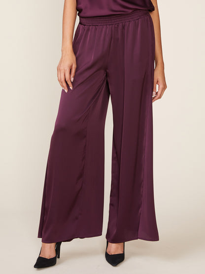 Satin Godet Pants