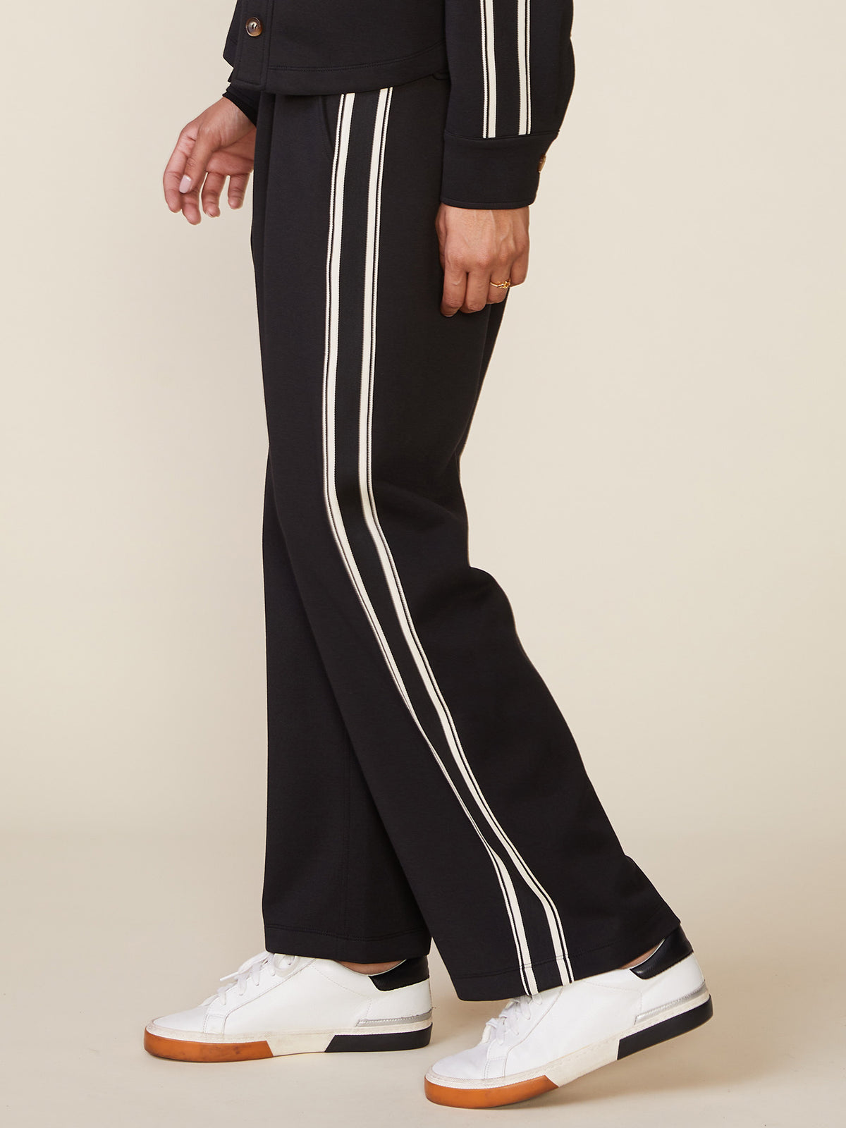Fine Rib Scuba Straight Trousers