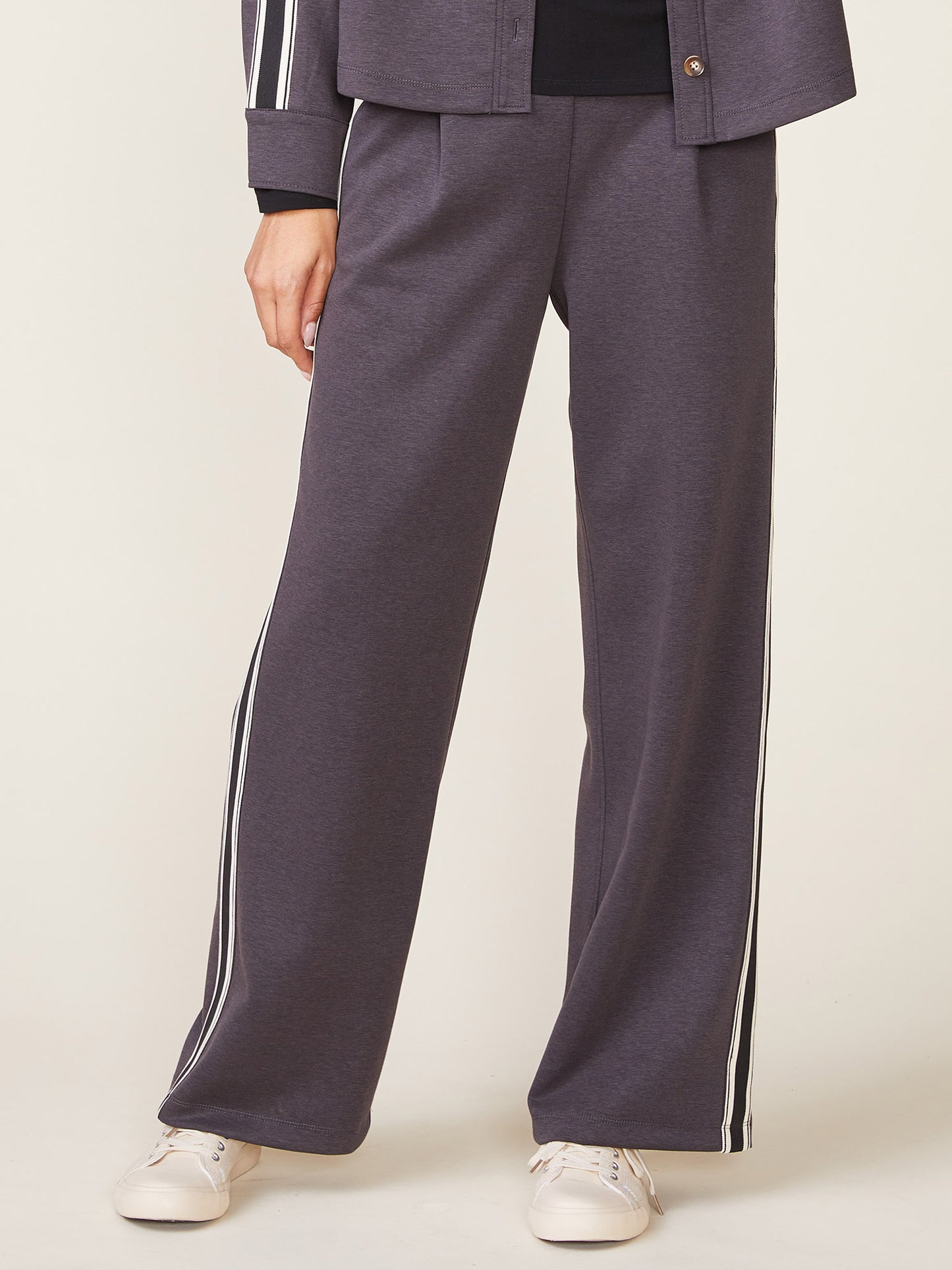 Fine Rib Scuba Straight Trousers