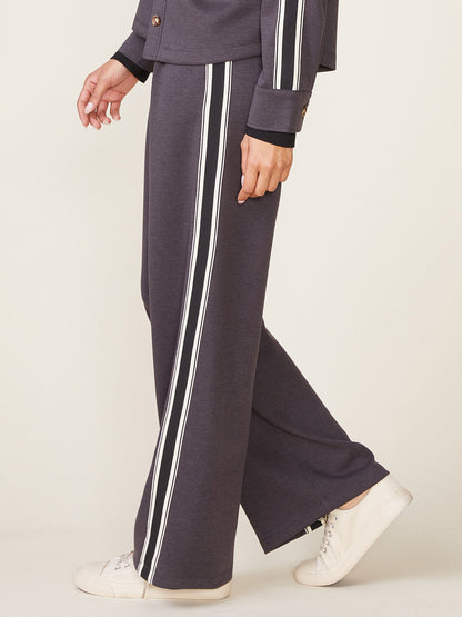 Fine Rib Scuba Straight Trousers