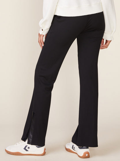Mercury Ponte Pants with Crinkle Faux Leather Band