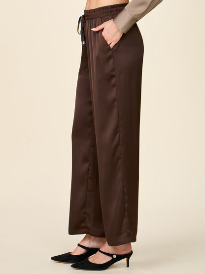 Sunset Satin Drawstring Pants